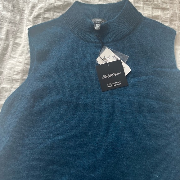 MOVING sale! Saks Fifth Ave 100% cashmere mock neck sweater - Picture 3 of 7